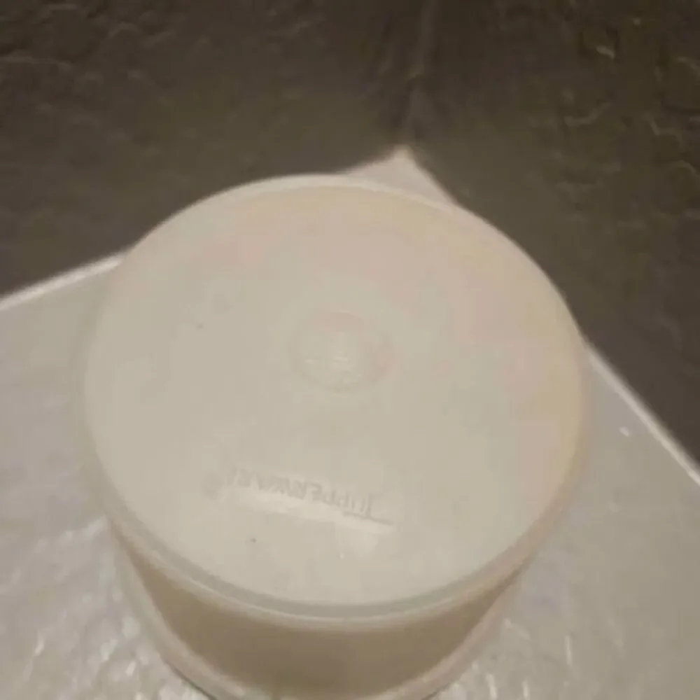 Vintage Tupperware Round Storage Container with Lid